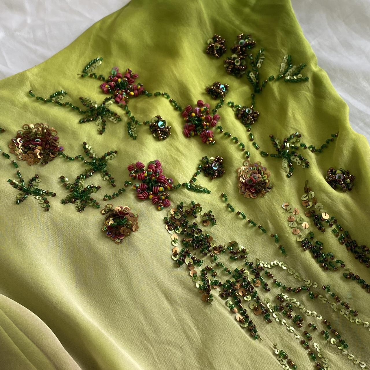 Women's Green and Brown Dress