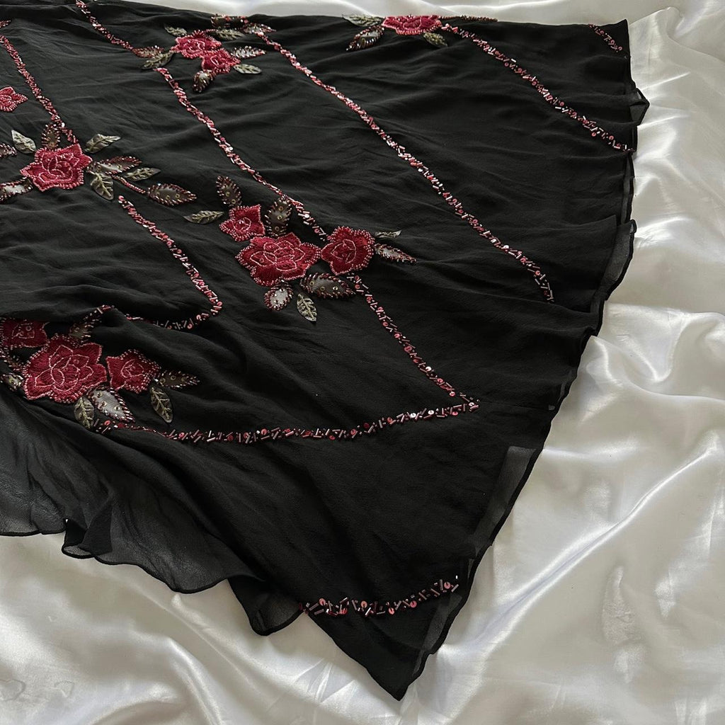 Sue Wong Women's Black and Red Dress