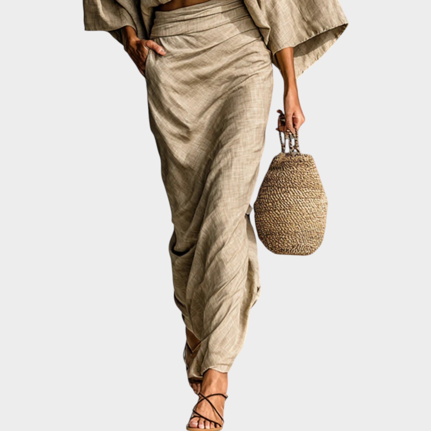 Minimalist Linen Two Piece Set