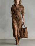 Desert Luxe Zip Front Utility Maxi Dress