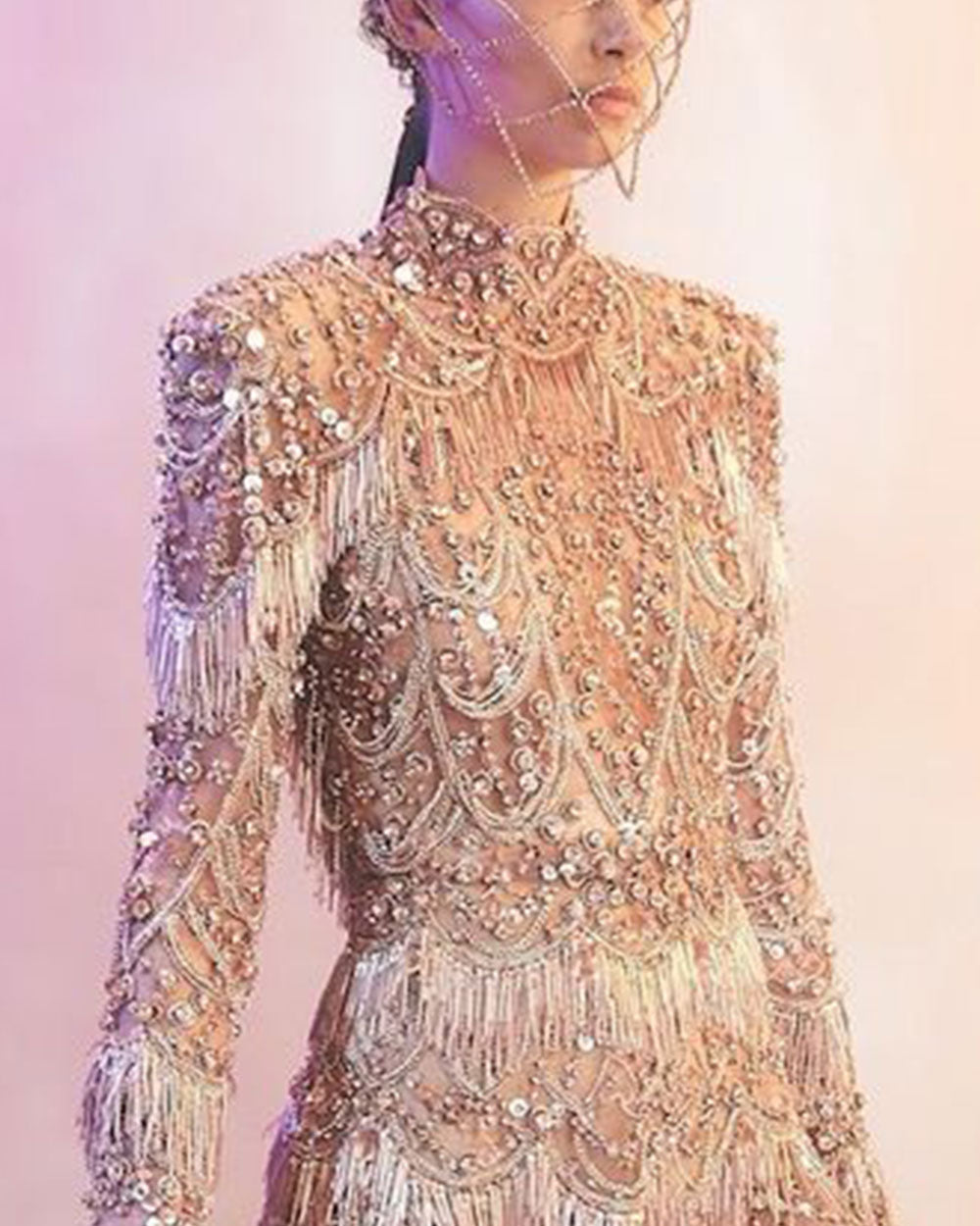 Crystal Embellished Willow Mini Dress