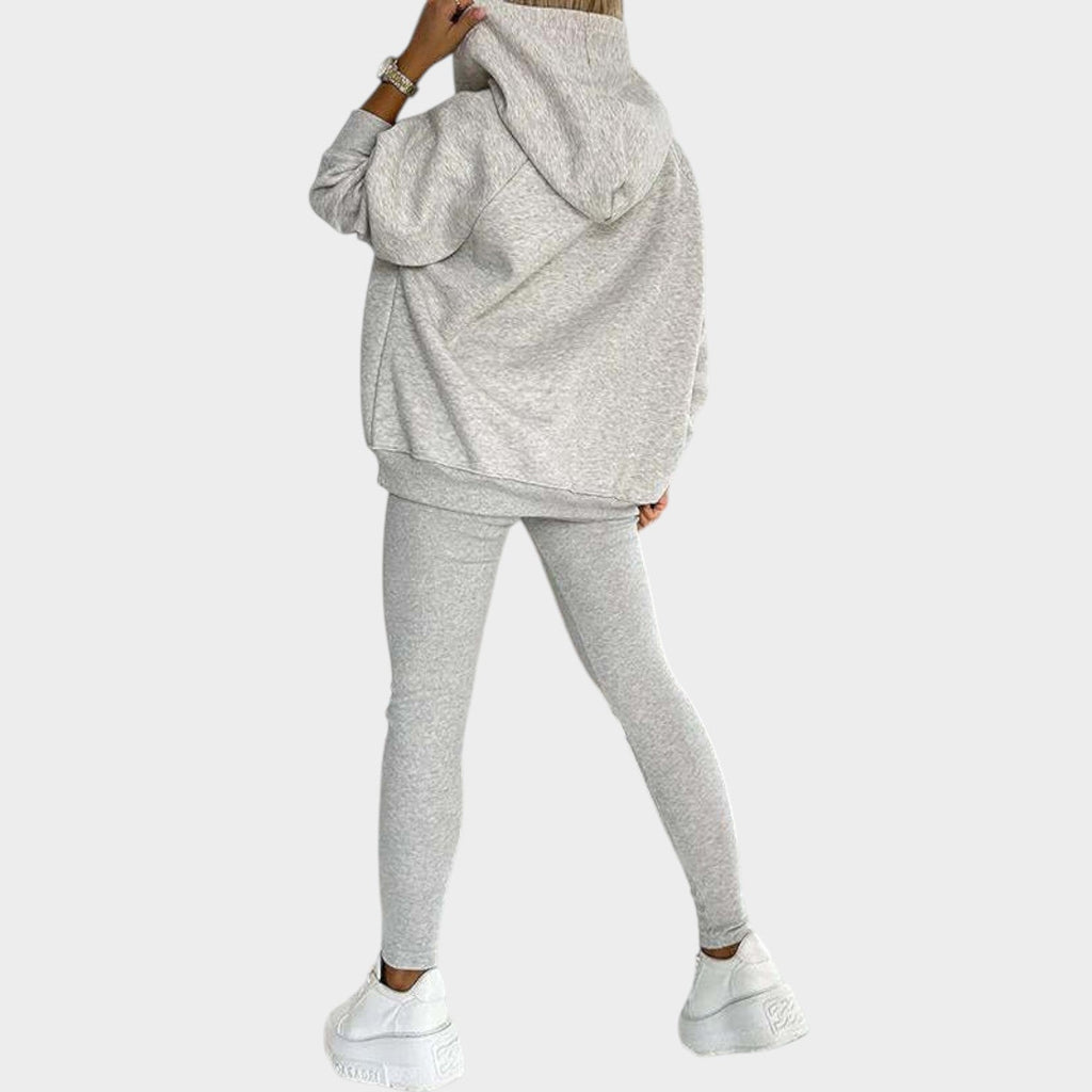 Three-Piece Ribbed Lounge Set