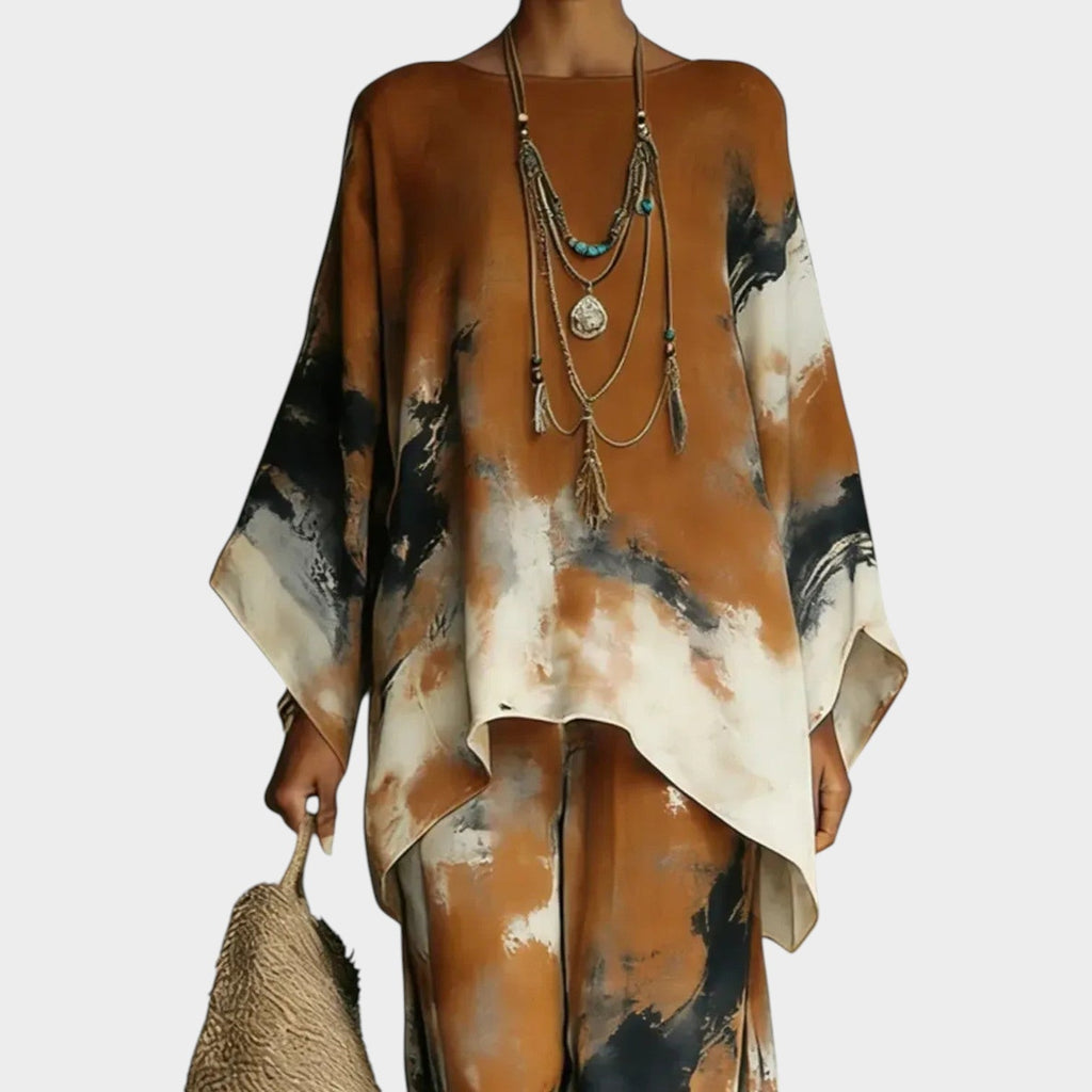 Boho Abstract Flow Two-Piece Set