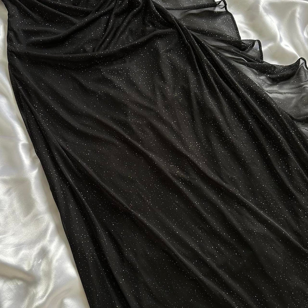 Betsy & Adam Women's Black and Gold Dress