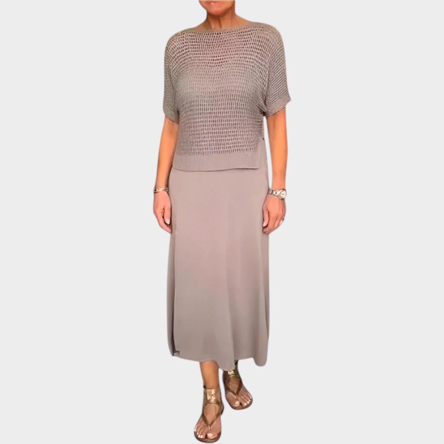 Effortless Knit & Midi Set