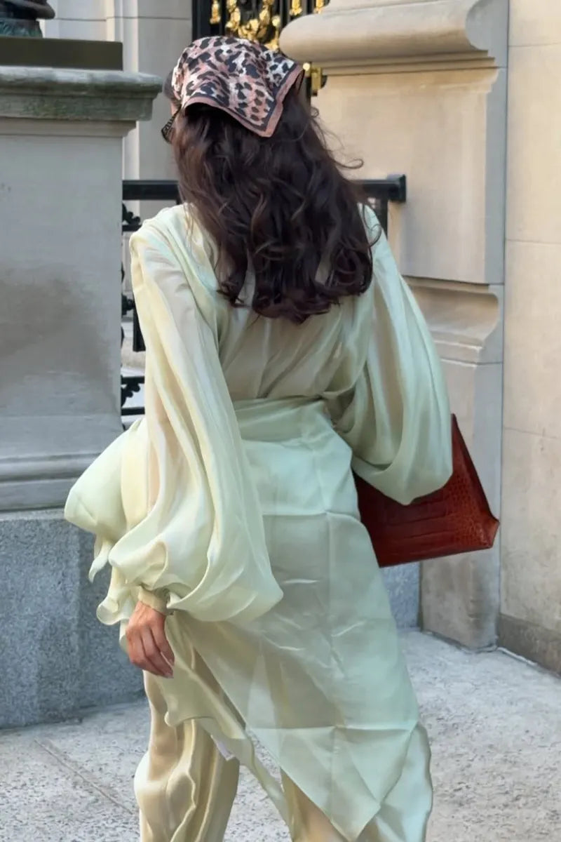 Women's Chiffon Semi-Transparent Fashion Suit