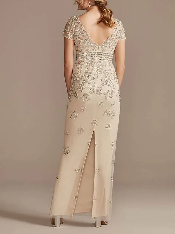 Comfortable and delicate gold thread dinner party women's dress