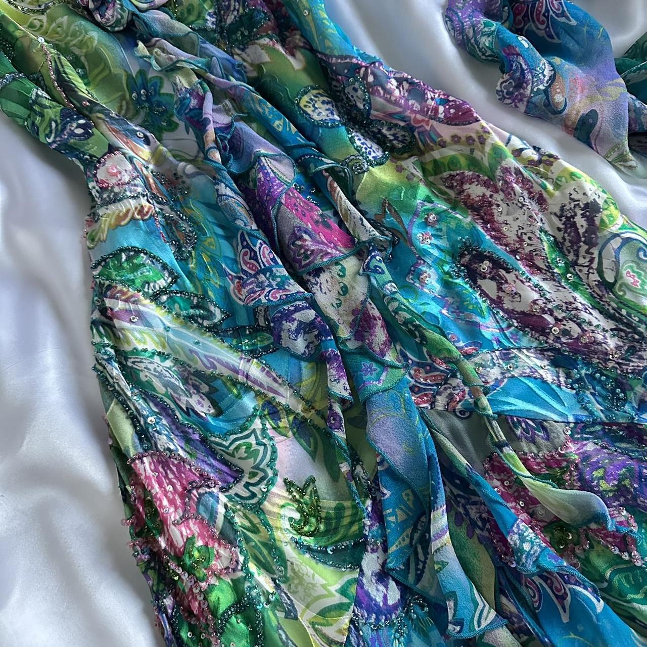 Women's Green and Brown Dress