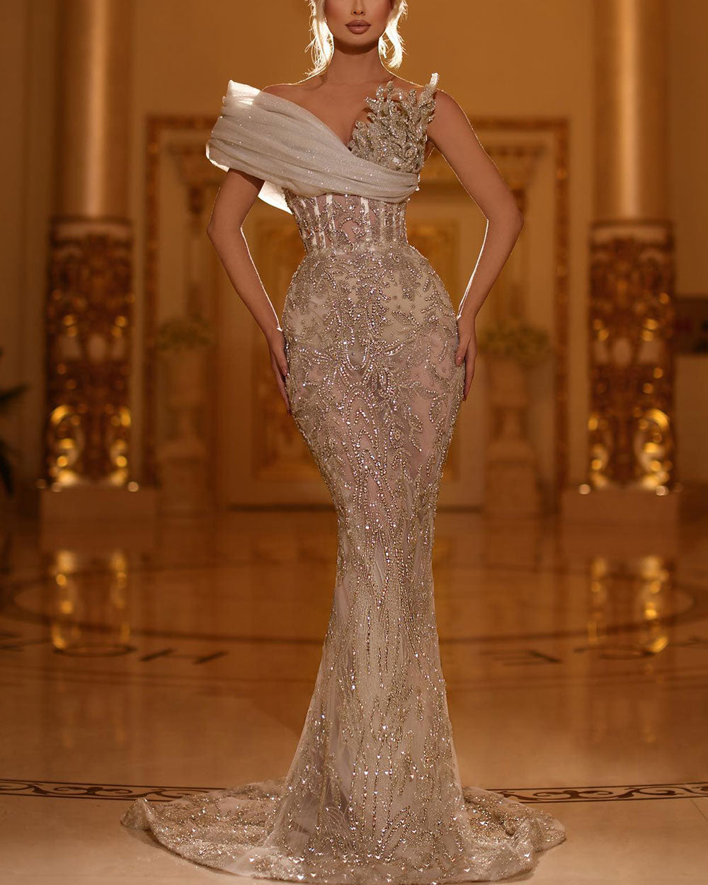 Sexy Embroidered Sequin Dress