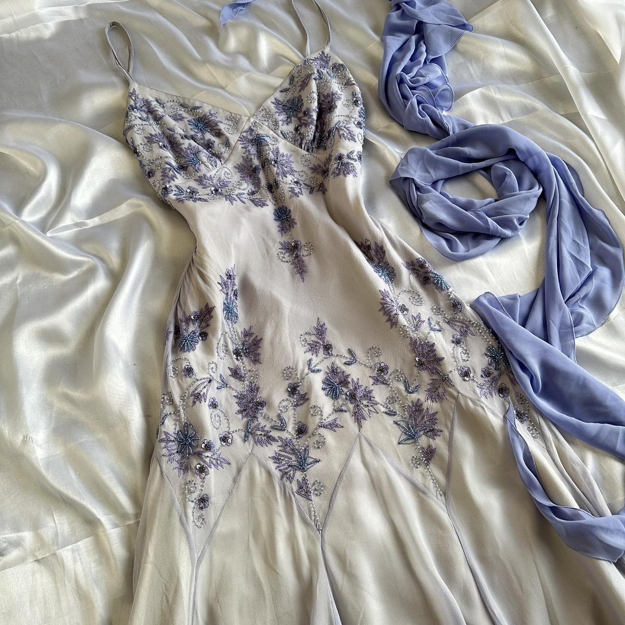 Women's Purple and Blue Dress