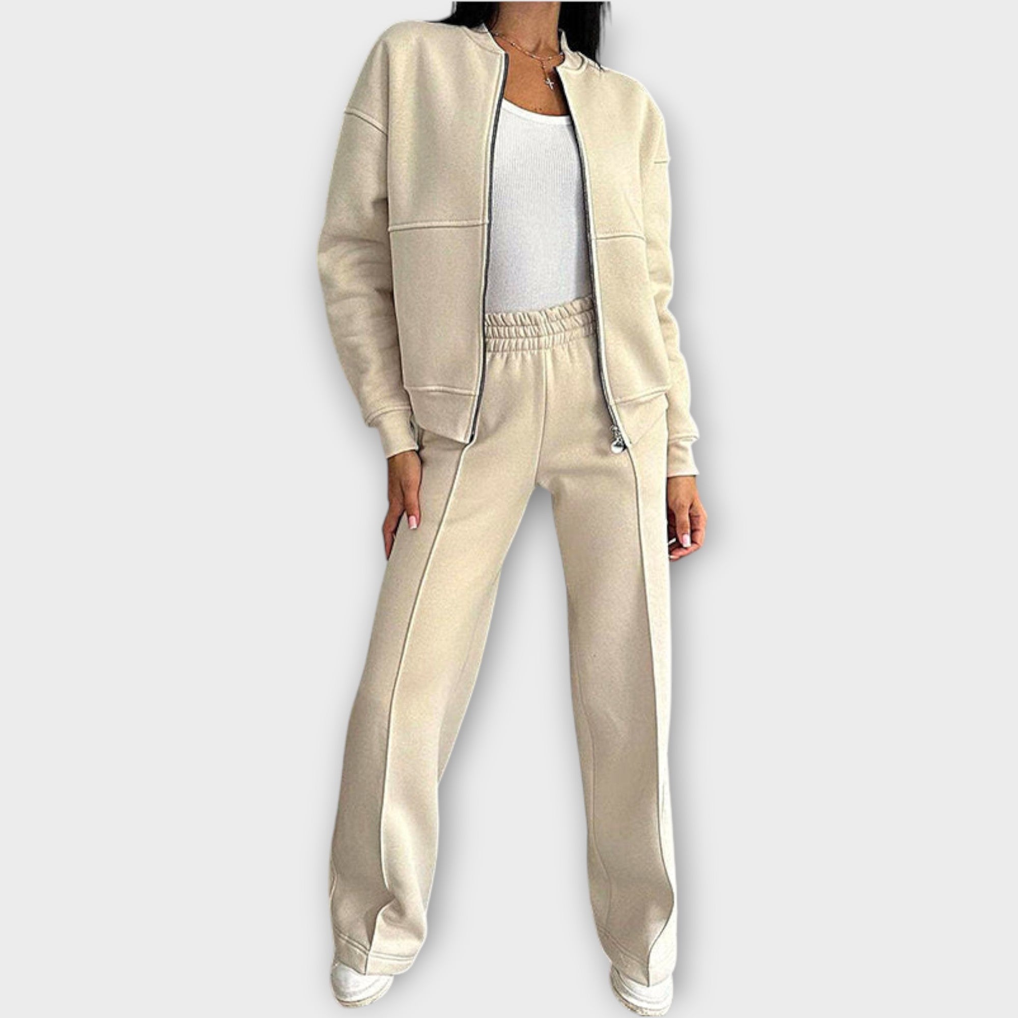 Cozy Luxe Zip-Up Lounge Set