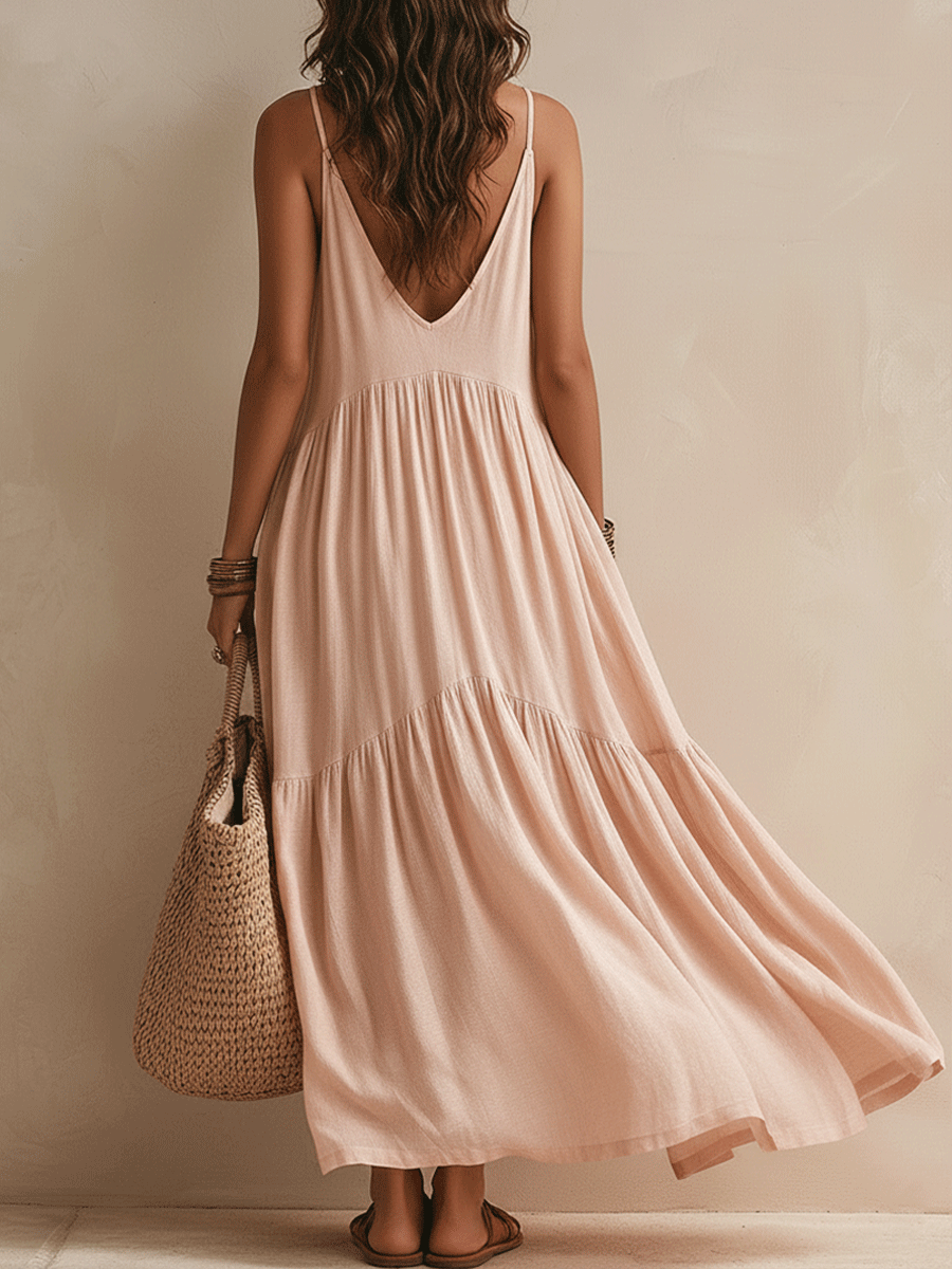 Women's Elegant & Comfortable Tiered Slip Dress