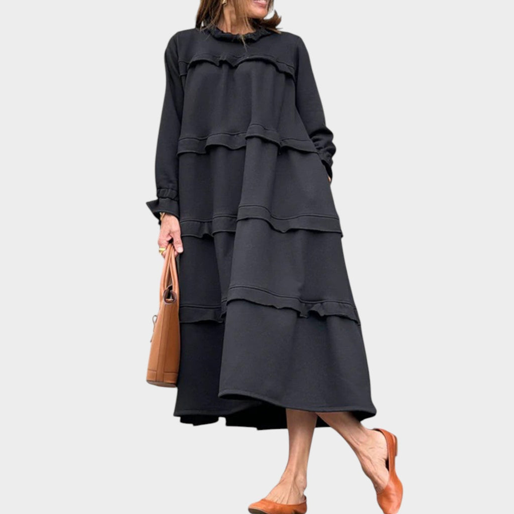 Effortless Tiered Midi Dress