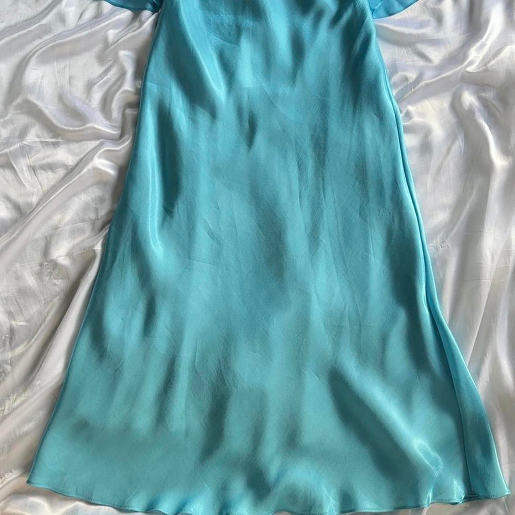 Betsy & Adam Women's Blue and Green Dress