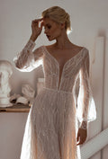 boho summer beach long ivory bride bridal wedding dress plus size adjustable brilliant bridal lace a line tulle open wedding unique bohemian
