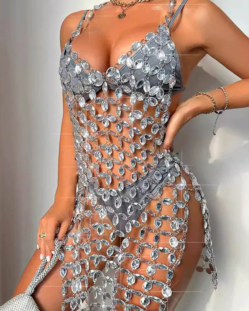 Women's Fashion Sexy Hollow Mini Dress