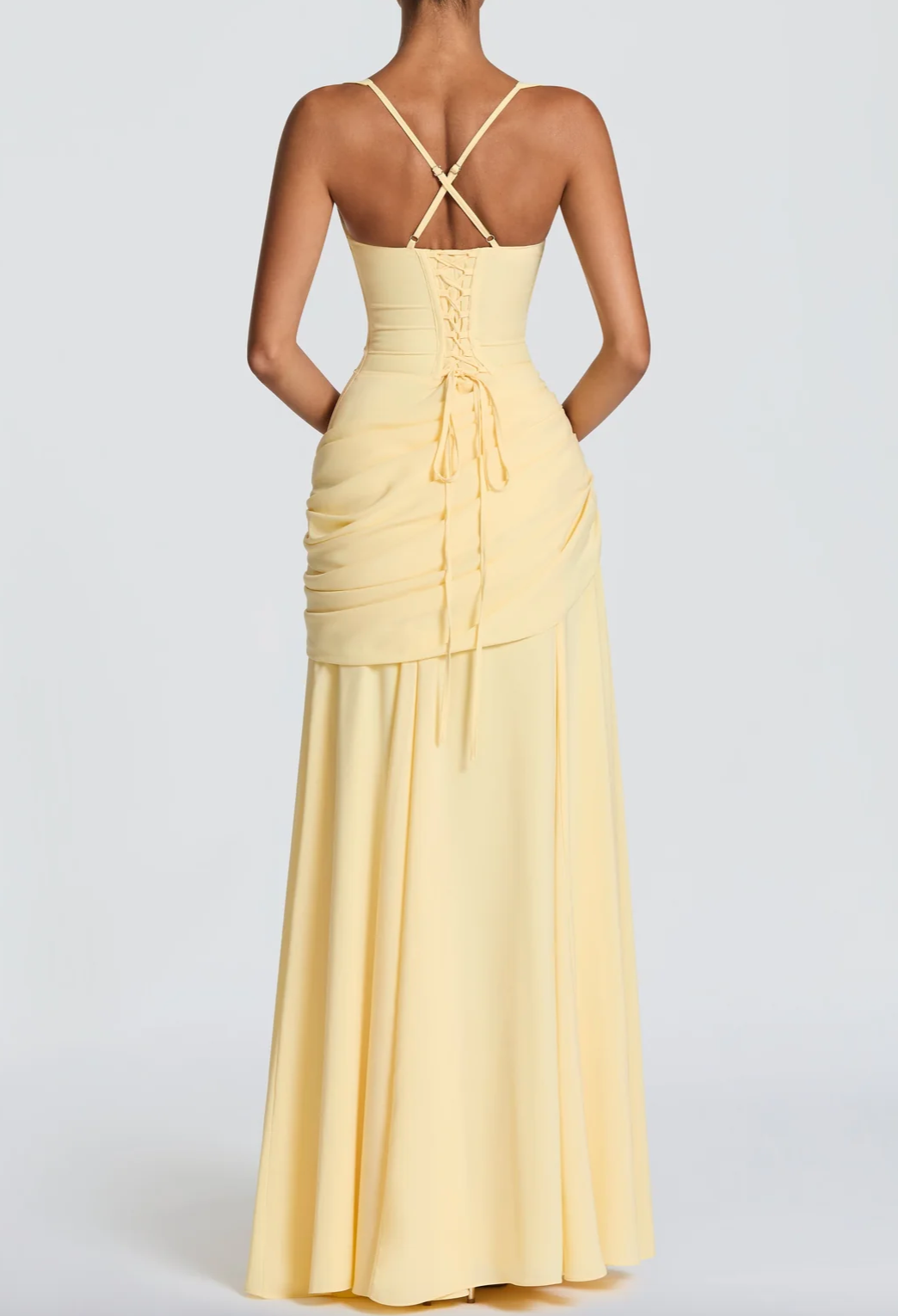 Butter Yellow Chiffon Maxi Dress Collection