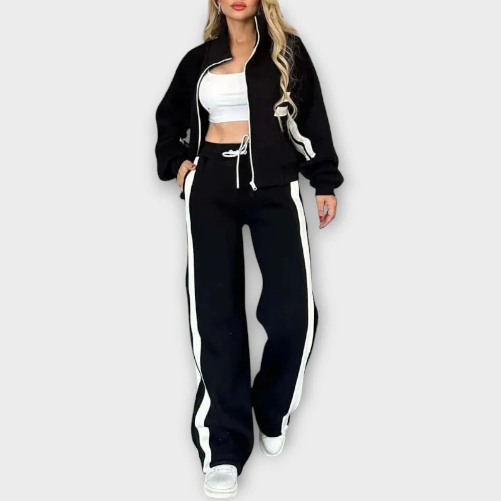 Sporty Zip-Up Lounge Set