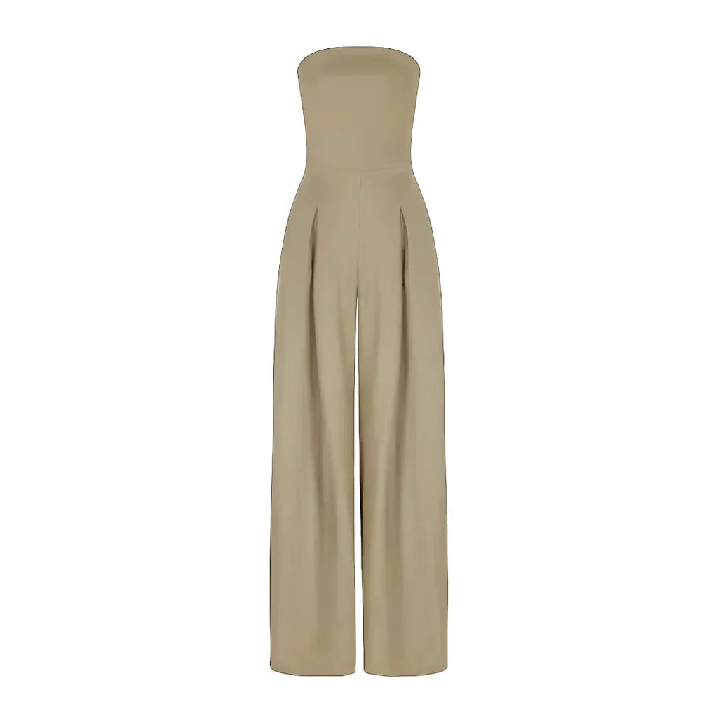Strapless Jumpsuit with Corset