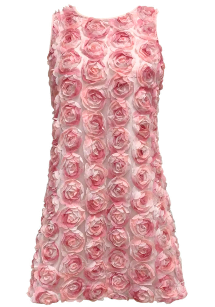 Floral A Line Dress Pink