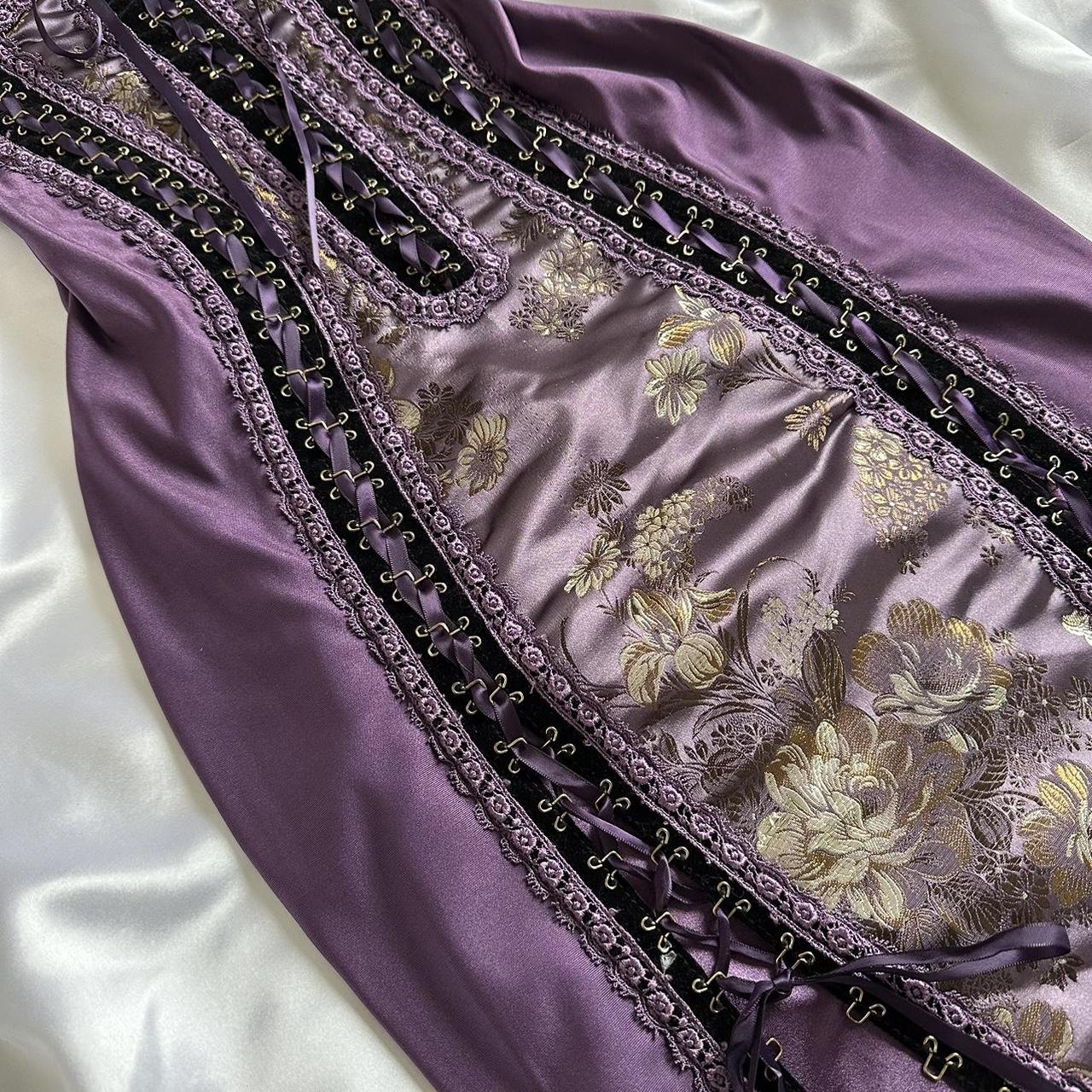 & Other Stories Women's Gold and Purple Dress