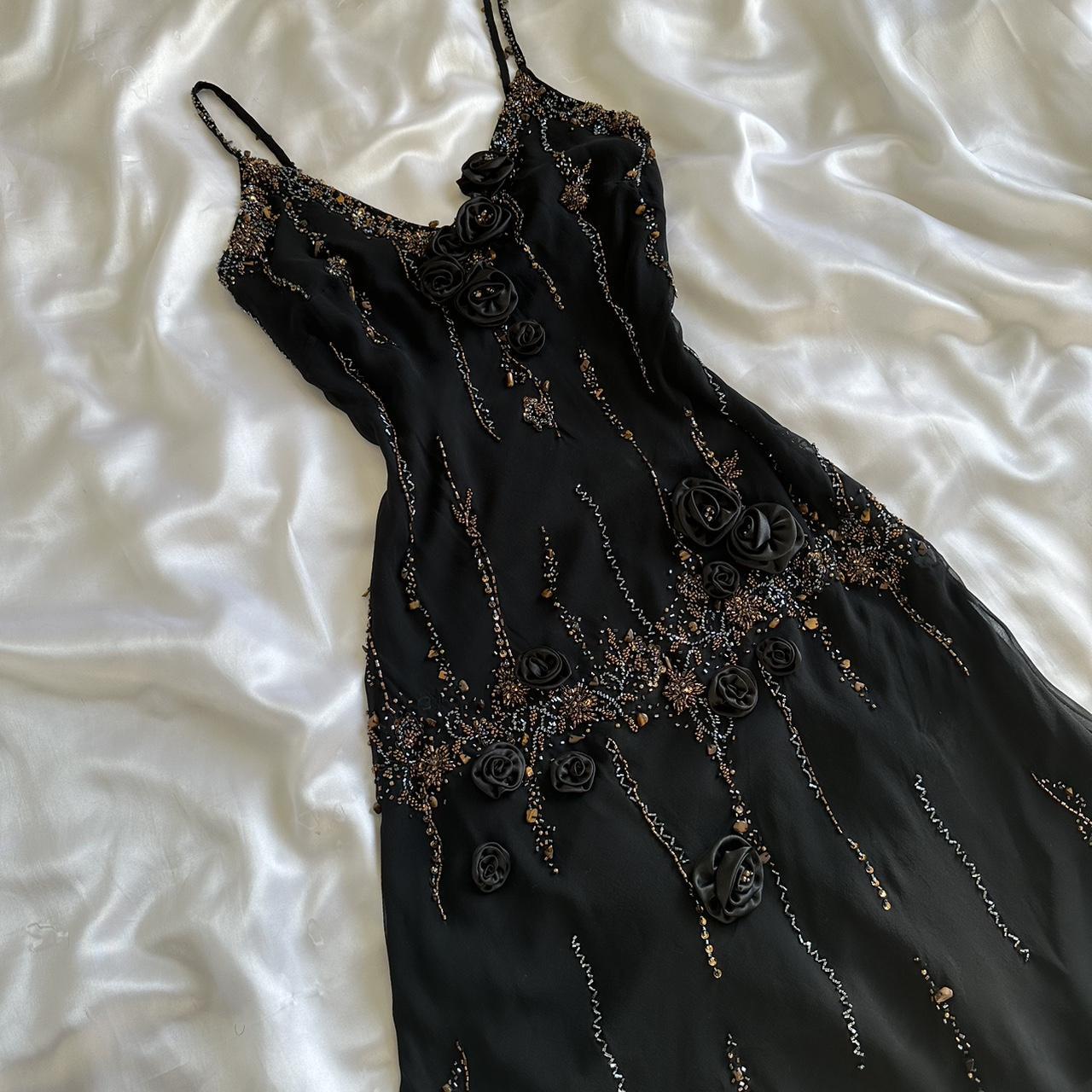 Women's Black and Silver Dress