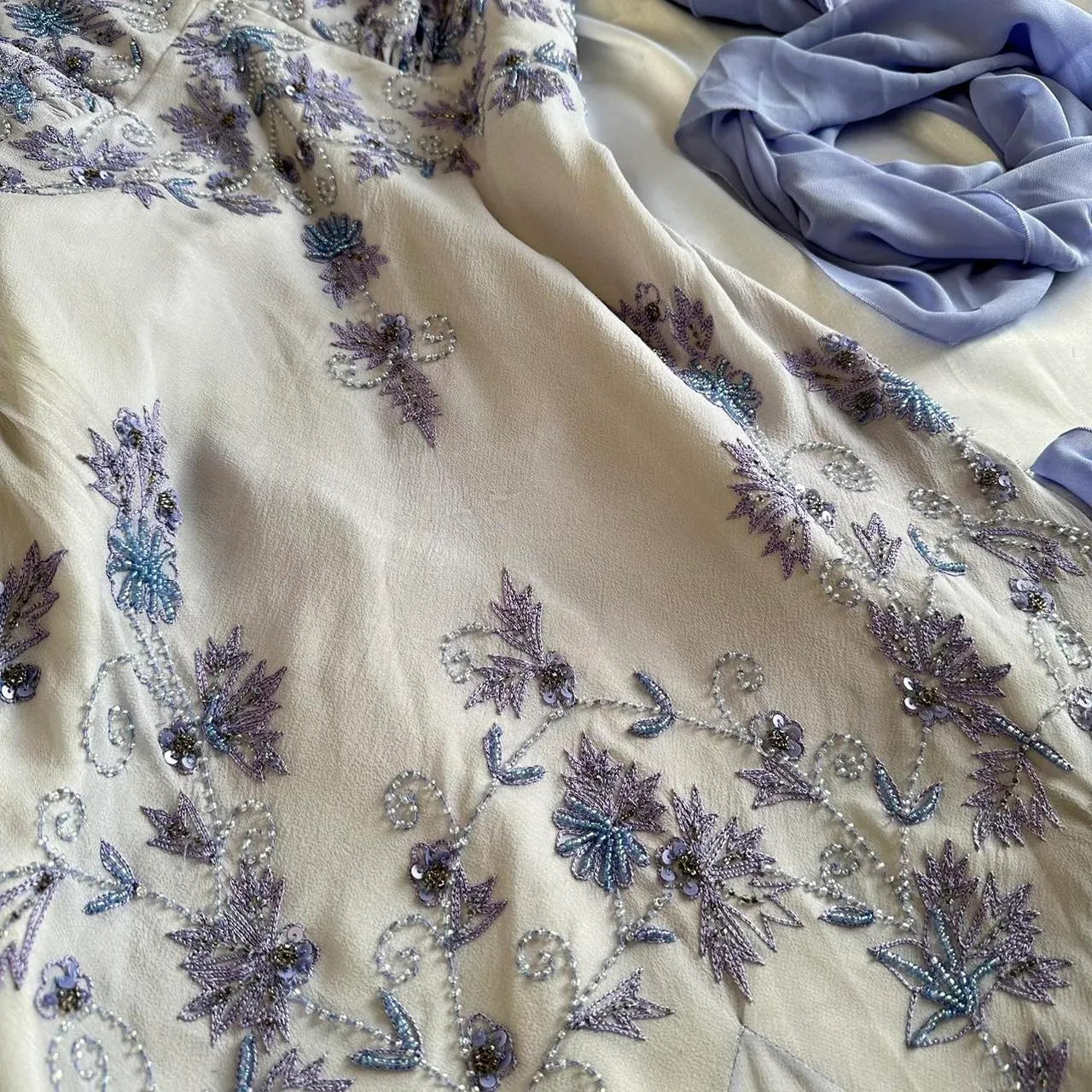 Women's Purple and Blue Dress