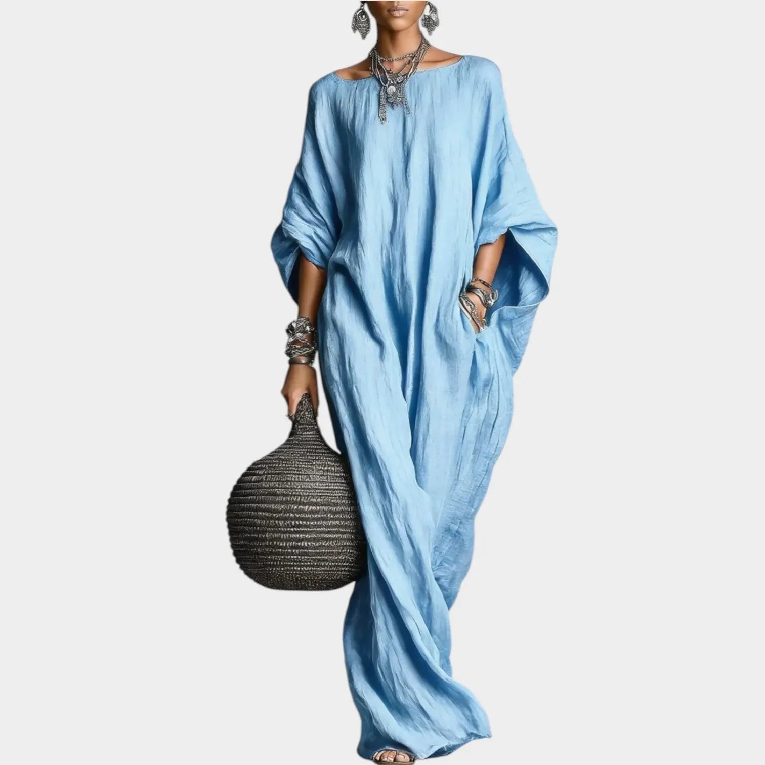 Oversized Boho Maxi Kaftan