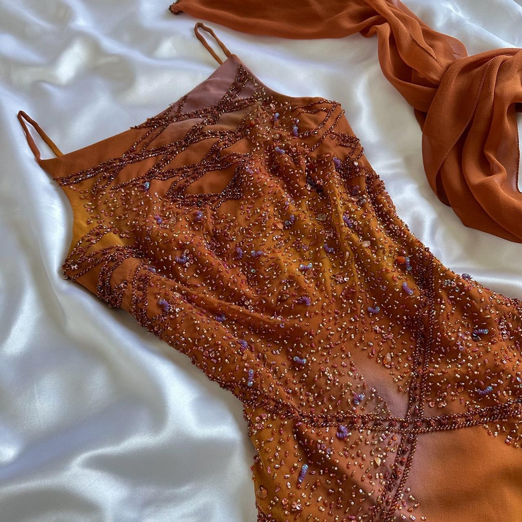 Women's Orange Dress