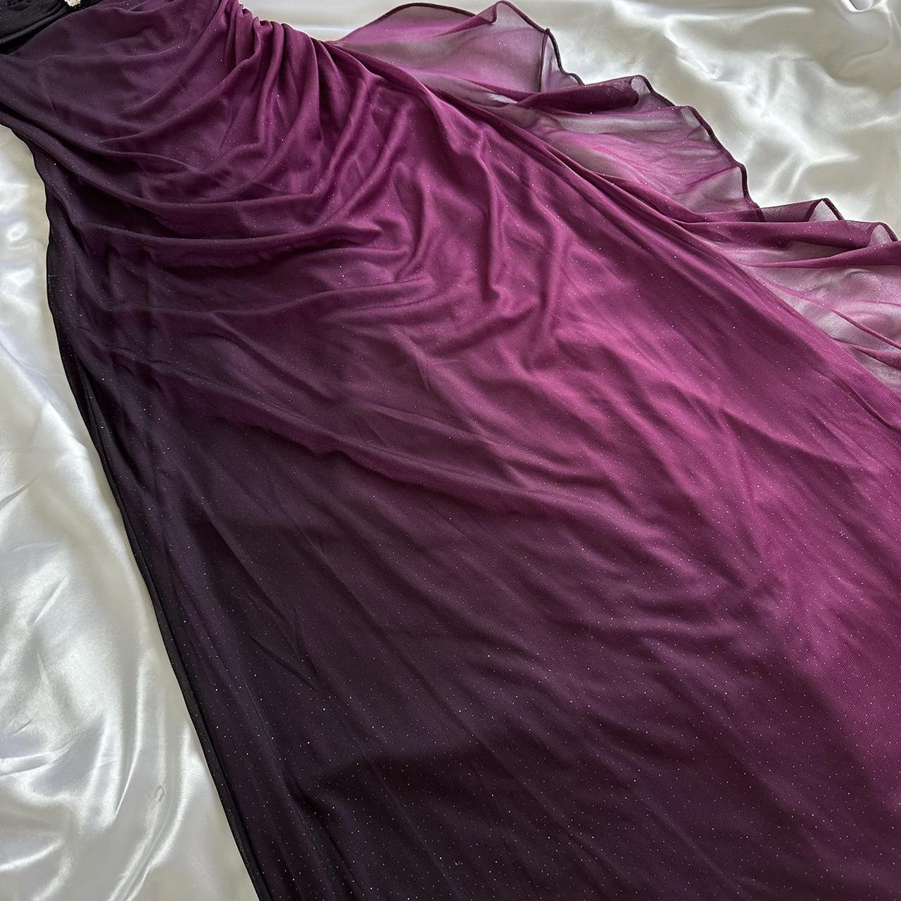 Betsy & Adam Women's Purple and Black Dress
