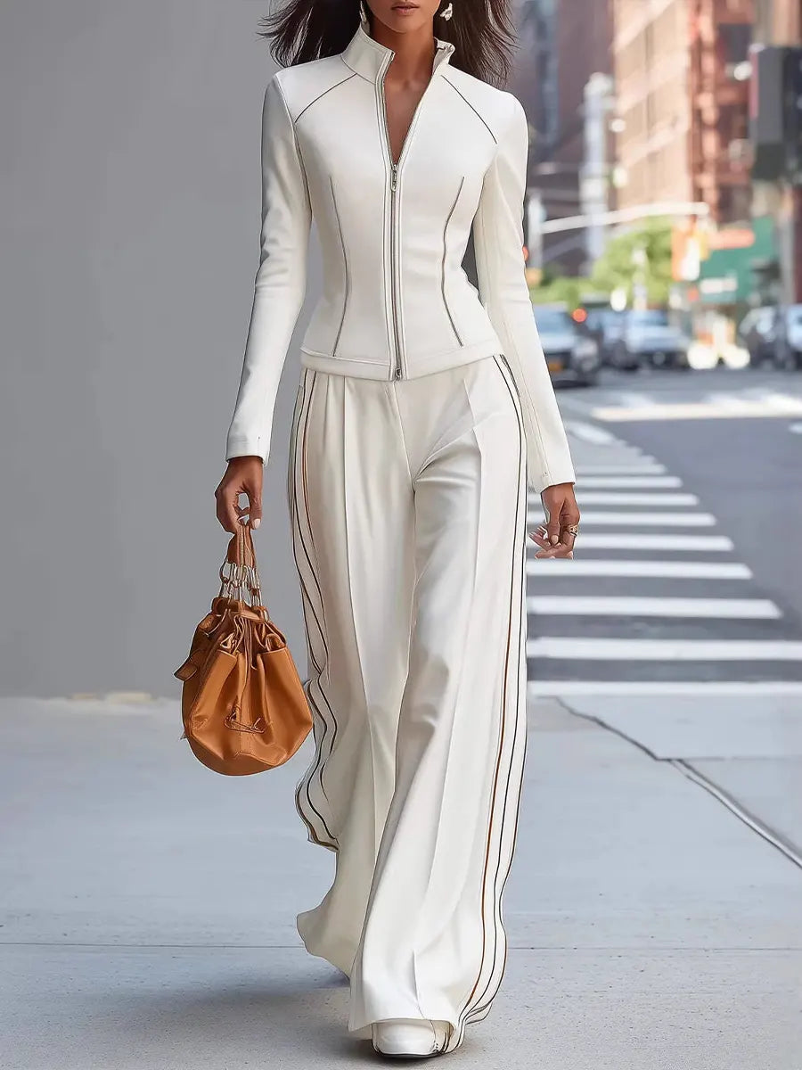 Women's Slim-fit Casual Sports Long-sleeve Suit