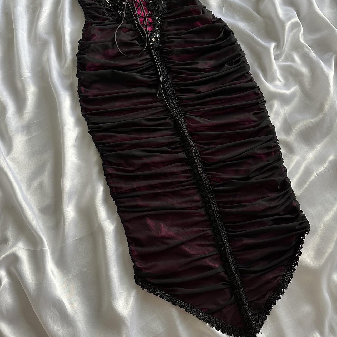 Women's Pink and Cream Dress