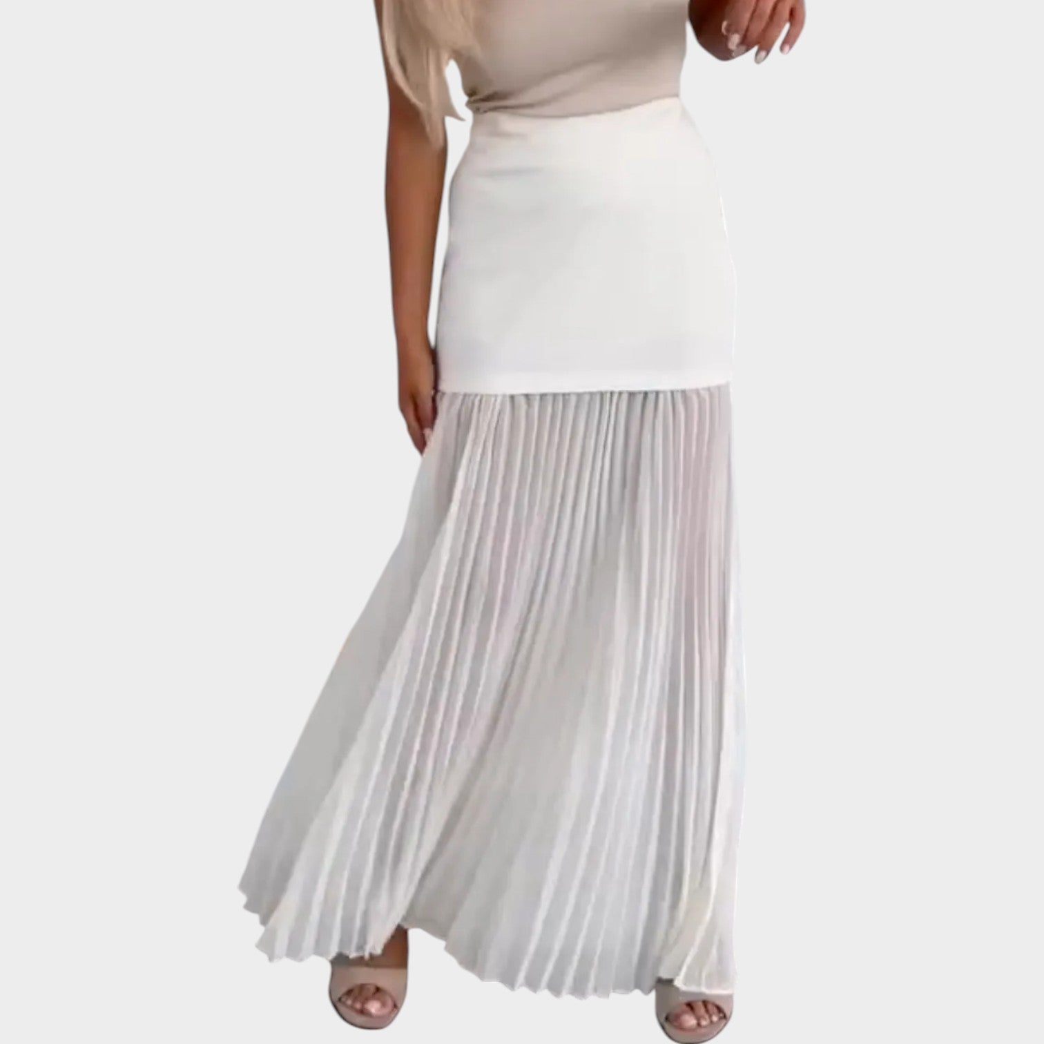 Chic Pleated Maxi Dress