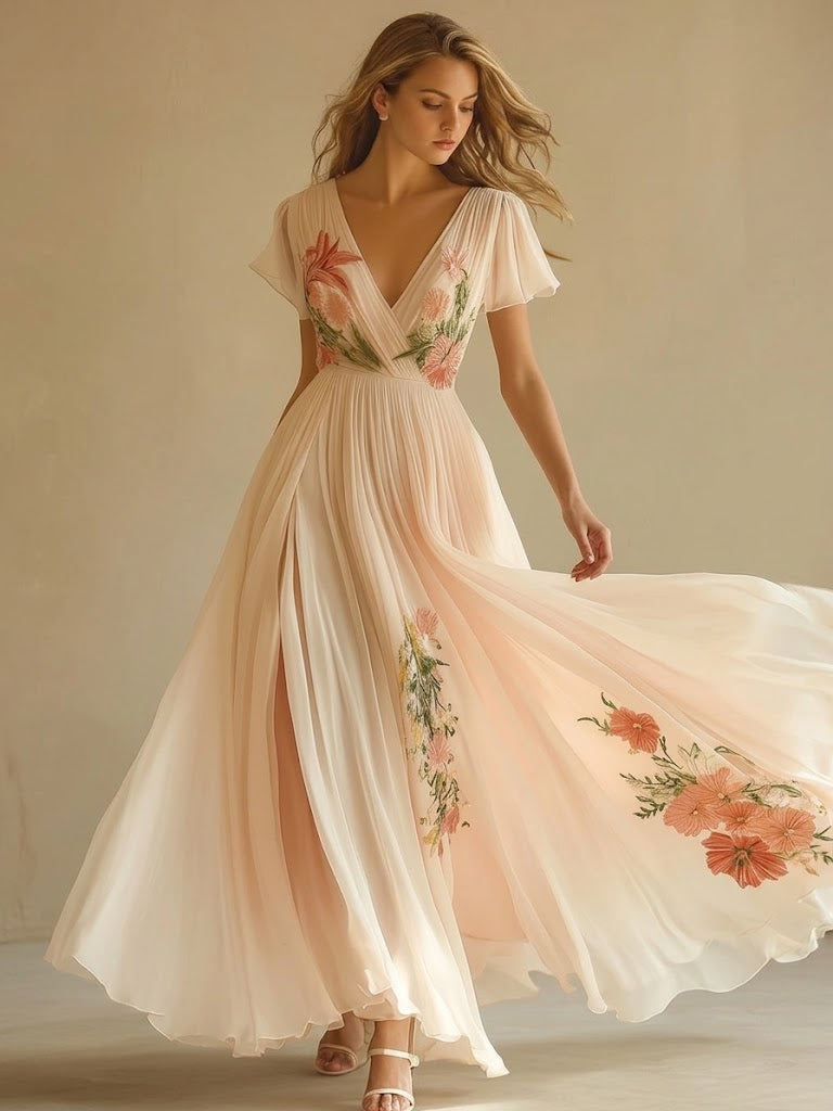 Women's Vintage Print Dress