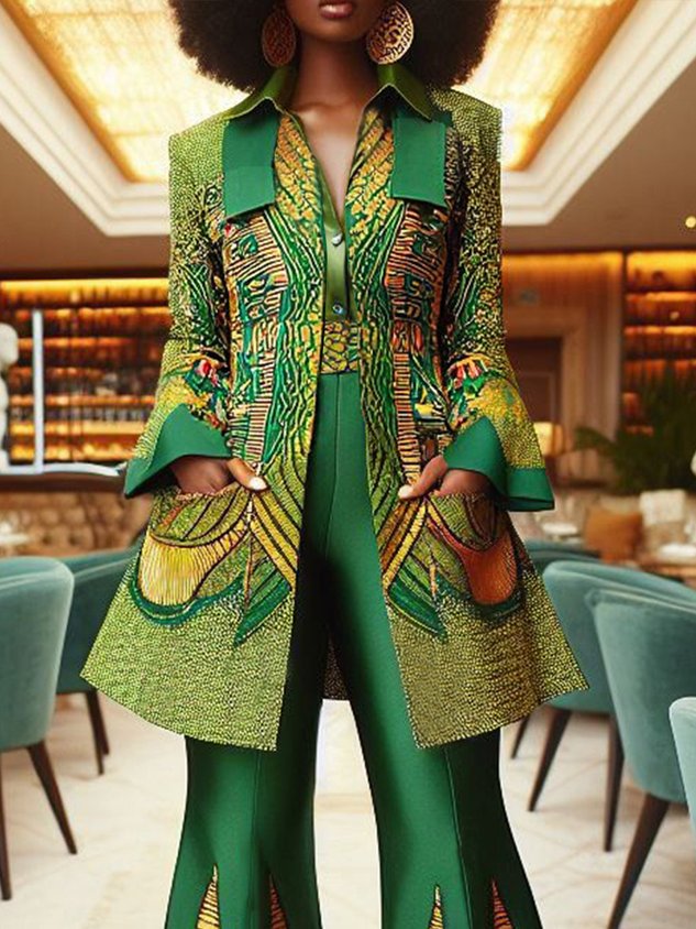 Urban Ethnic Shawl Collar Jacket