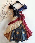 Independence Day themed print dress 70f2