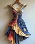 Summer Casual Independence Day Themed Dress 96e3