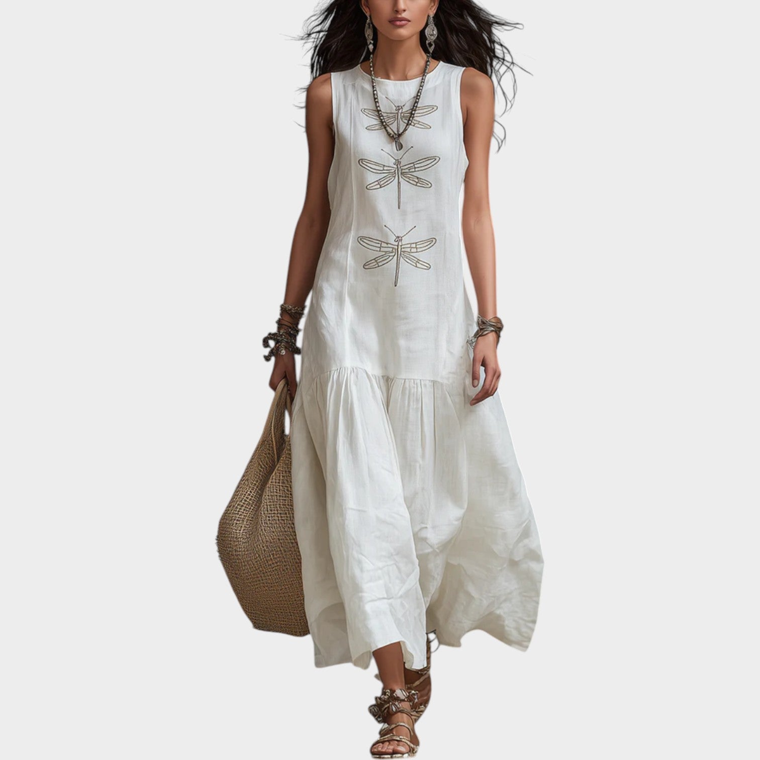 Dragonfly Breeze Midi Dress