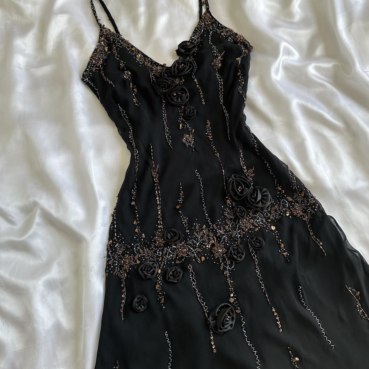 Women's Black and Silver Dress