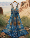 Summer Vacation Lace Embroidery Dress 4c3c