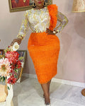 Versatile Elegant Print Women's Dress
