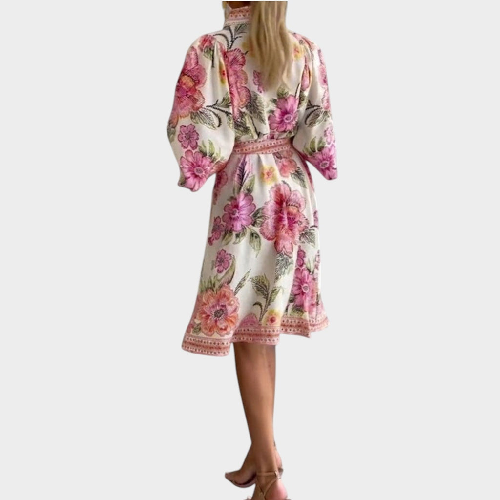 Floral Button-Up Midi Dress