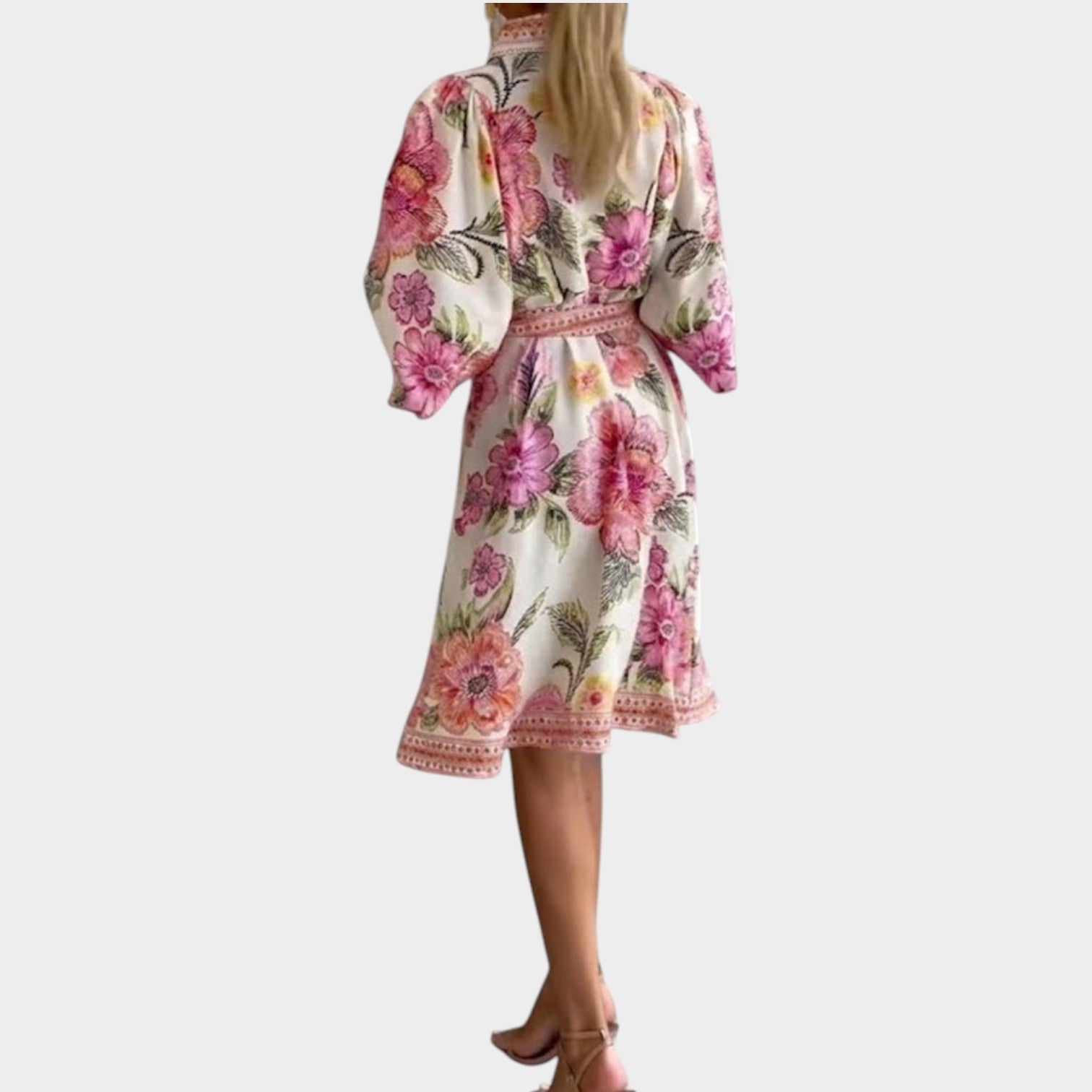 Floral Button-Up Midi Dress