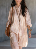 Effortless Boho Blush Pink Shirt