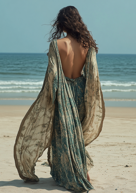 Vacation seaside elegant dress t 415a