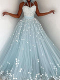 Bohemia Spaghetti-Neck Empire Mesh Bowknot Applique Maxi Dresses