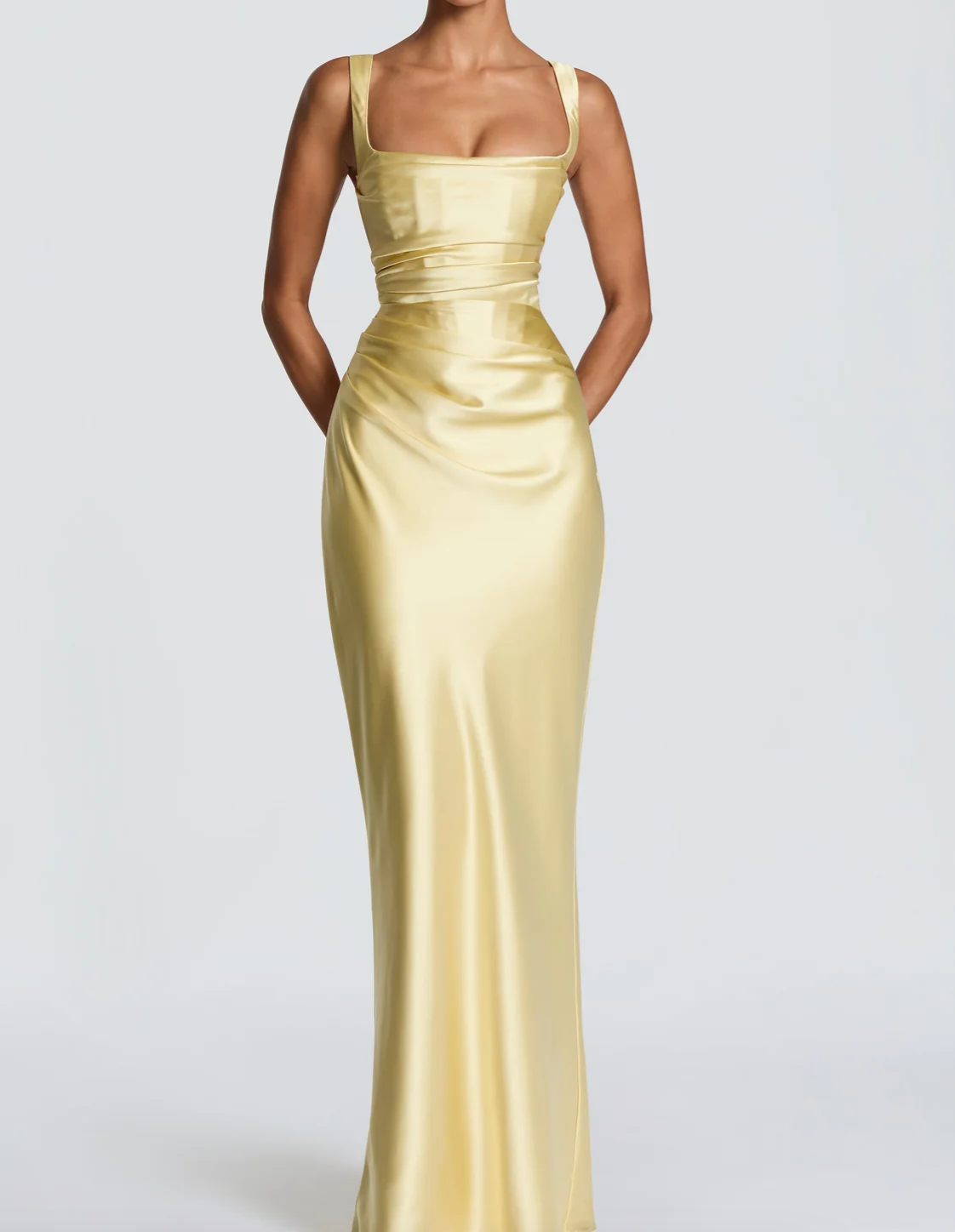 Butter Yellow Chiffon Maxi Dress Collection