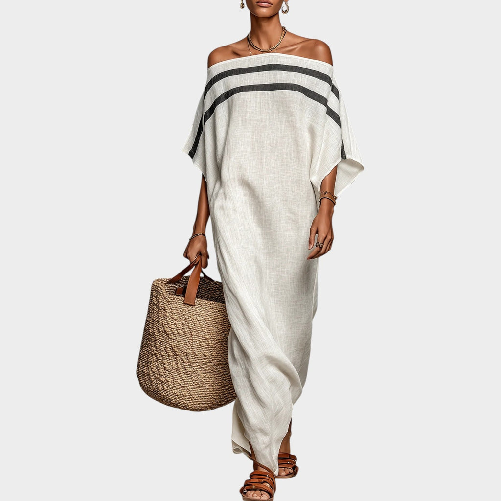 Off-Shoulder Relaxed Maxi Dress