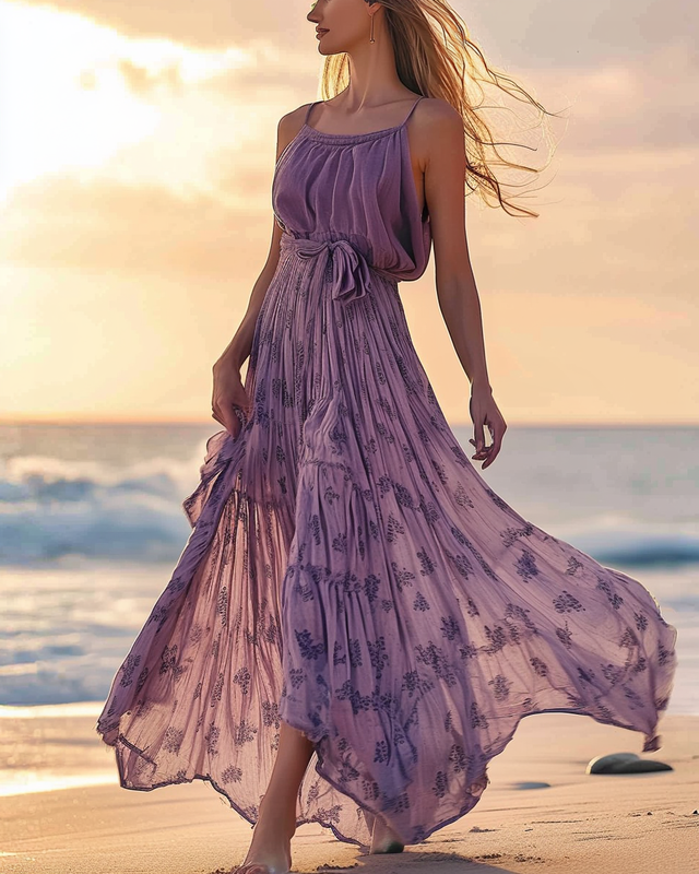 Summer original seaside resort dress ca77