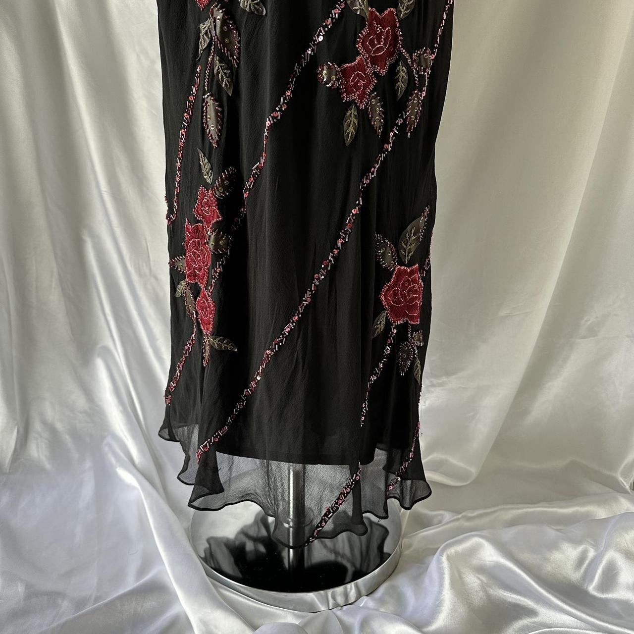 Sue Wong Women's Black and Red Dress
